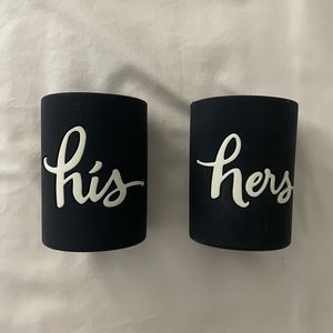 NWOT Kate Spade “His and Hers” Coozies